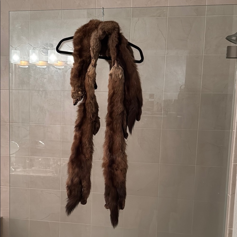 Brown Fur Scarf